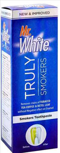 Picture of MR.WHITE TRULY SMOKERS TOOTH PASTE 70GM